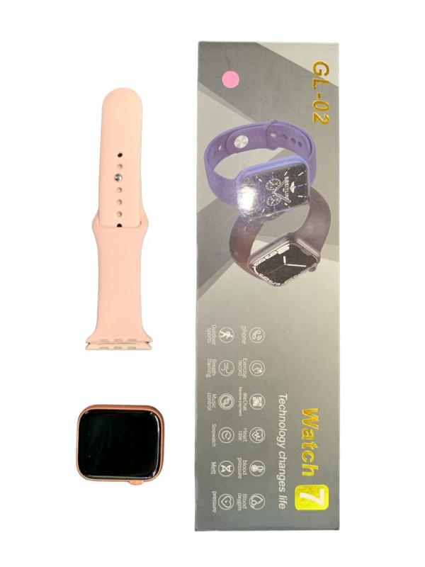 RELOJ INTELIGENTE SMART WATCH GL-02 COLOR ROSADO