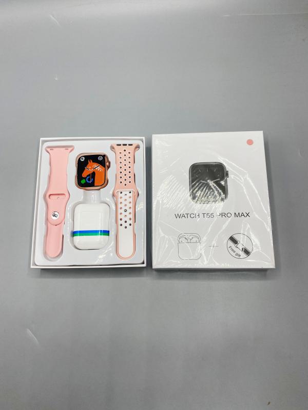 RELOJ INTELIGENTE SMART WATCH T55 PRO MAX ROSADO