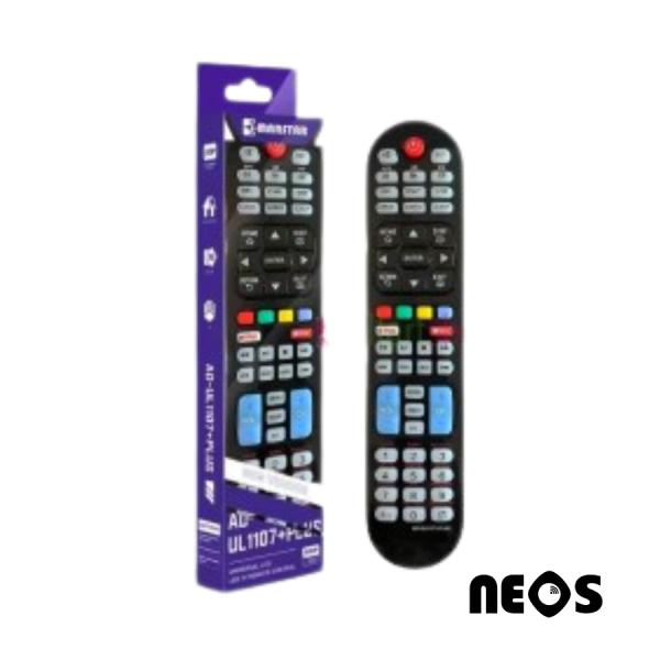 CONTROL UNIVERSAL TELEVISOR PANTALLA SMART TV AD-UL1107+PLUS