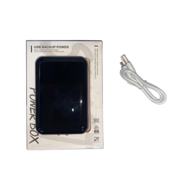 BATERIA DE EMERGENCIA POWER BANK 10000 MAH  MARCADOR CON NUMEROS LED COLOR ROJO NEGRO