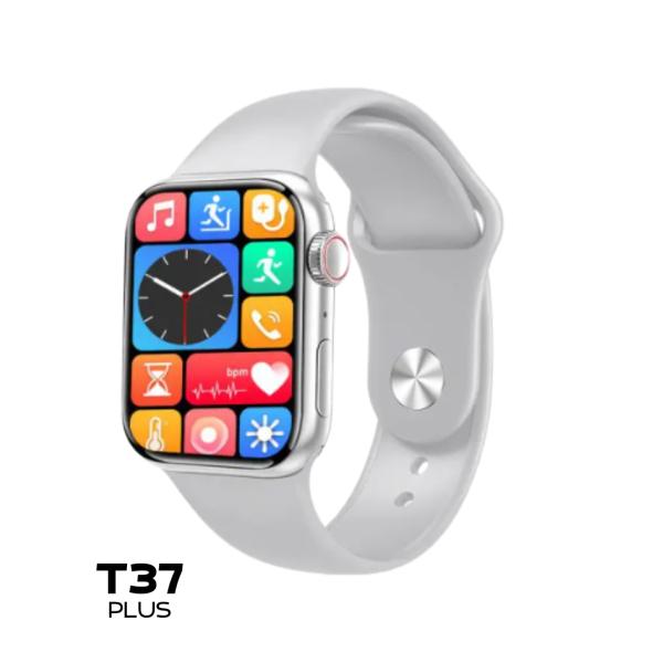 RELOJ INTELIGENTE SMART WATCH T37 PLUS COLOR PLATEADO