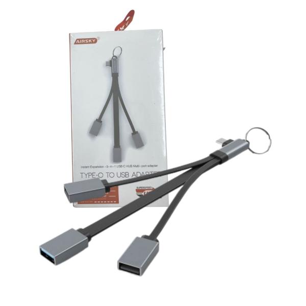 HUB USB TIPO C A  A 4 USB A 1 USB 3.0 3 USB 2.0 HC-06