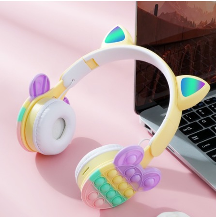 AUDIFONOS MANOS LIBRES BLUETOOTH STEREO MP3 WIRELESS B30 COLOR AMARILLO