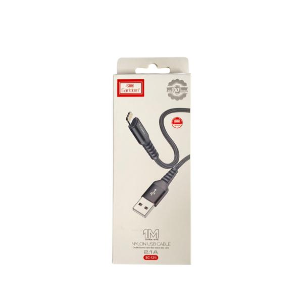 CABLES USB LIGHTNING IPHONE  EC-121I EARLDOM NEGRO