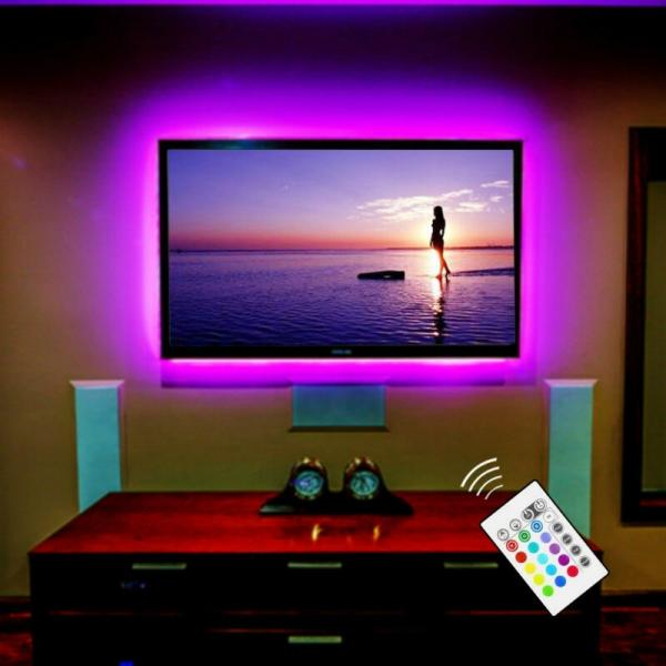 TIRA LED RITMICA PARA MONITORES, PANTALLAS Y TELEVISORES SEGUIMIENTO DE COLORES