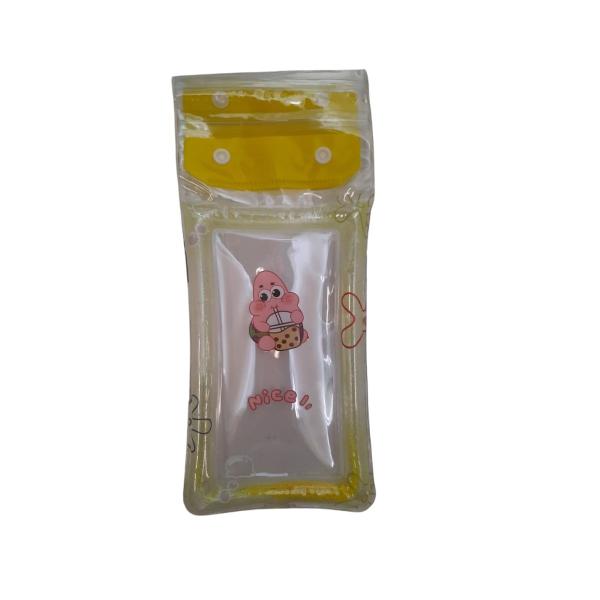 ESTUCHE  CONTRA AGUA  PARA CELULAR  DISE&Ntilde;O INFANILES CIERRE TIPO BROCHE MIX COLOR