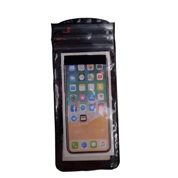 ESTUCHE  CONTRA AGUA  PARA CELULAR  DISE&Ntilde;O LISO CIERRE TIPO VELCRO MIX COLOR