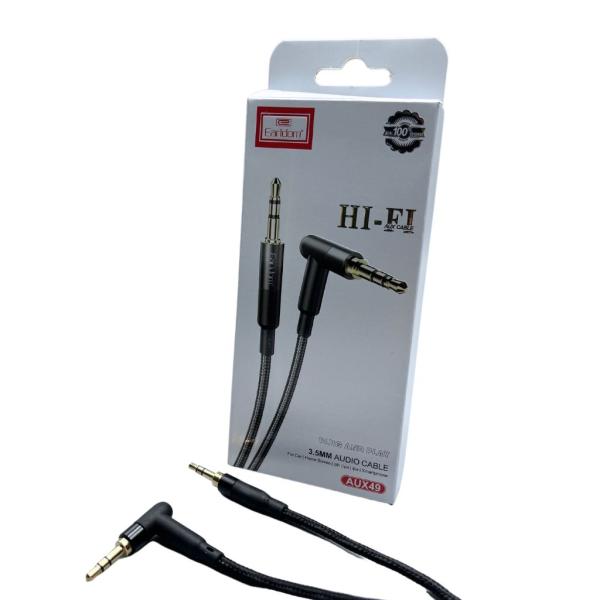 CABLES AUXILIAR 3.5 MM A 3.5  ET-AUX49 EARLDOM NEGRO