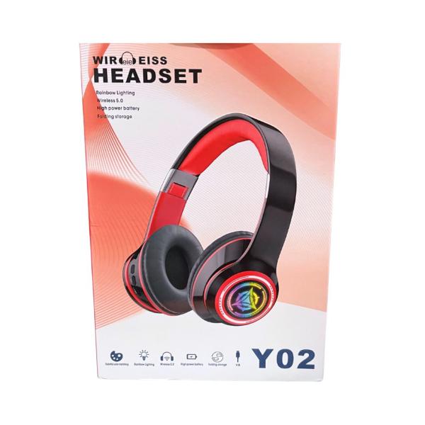 AUDIFONOS BLUETOOTH Y02 ROJO