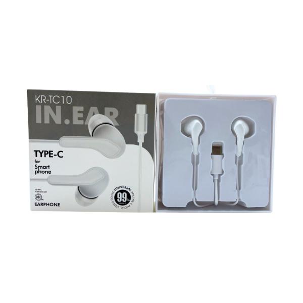 AUDIFONOS MANOS LIBRES CON CABLE STEREO MP3 KR TC10 BLANCO