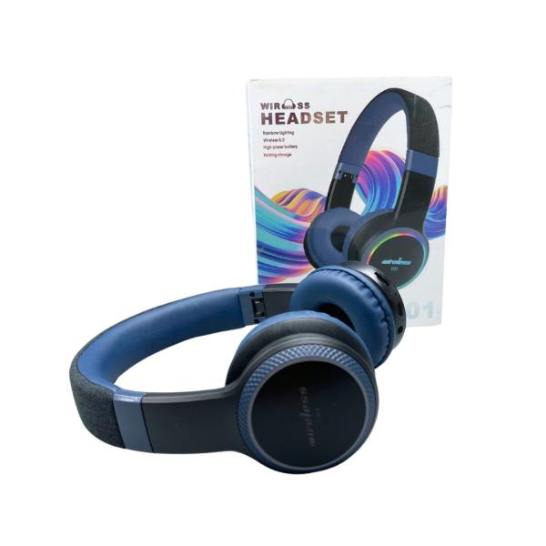 AUDIFONOS MANOS LIBRES BLUETOOTH STEREO MP3 WIRELESS Y01 AZUL