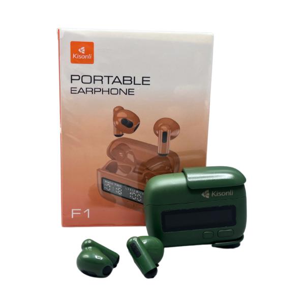AUDIFONOS MANOS LIBRES BLUETOOTH TWS AIRPODS INPODS F1 VERDE