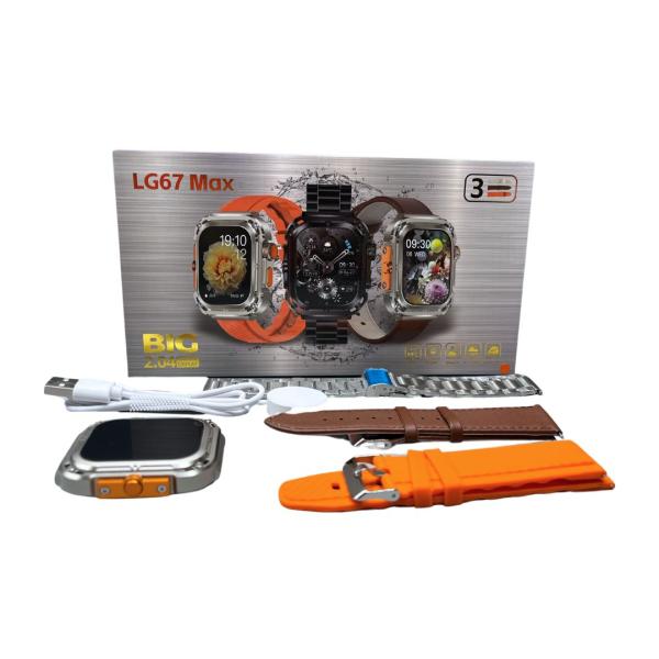RELOJ INTELIGENTE SMART WATCH LG67 MAX NARANJA