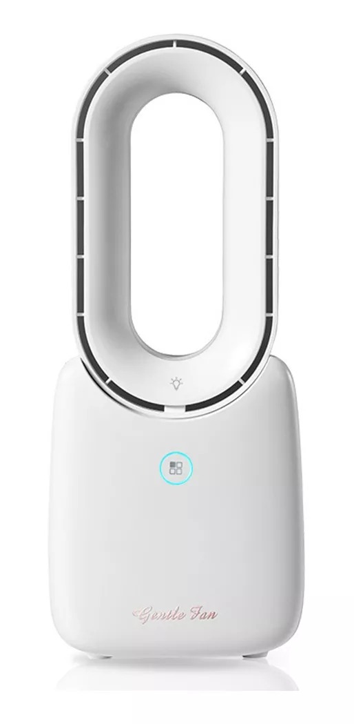 ABANICO VENTILADOR MINI SIN CUCHILLAS USB RECARGABLE F1 BLANCO