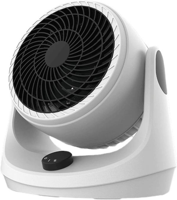 ABANICO VENTILADOR CON BASE BLANCO CON NEGRO