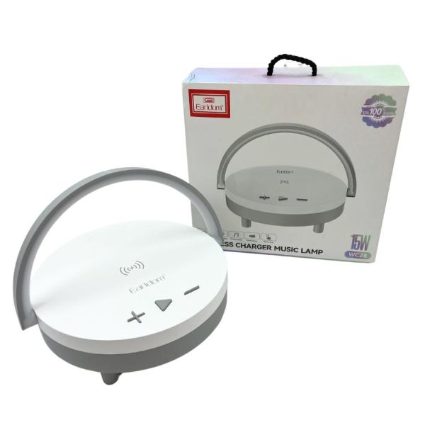 CARGADOR INALAMBRICO CON LAMPARA EARLDOM ET-WC28
