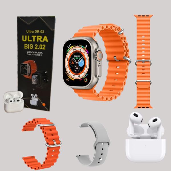 RELOJ INTELIGENTE SMART WATCH DR03 ULTRA NEGRO