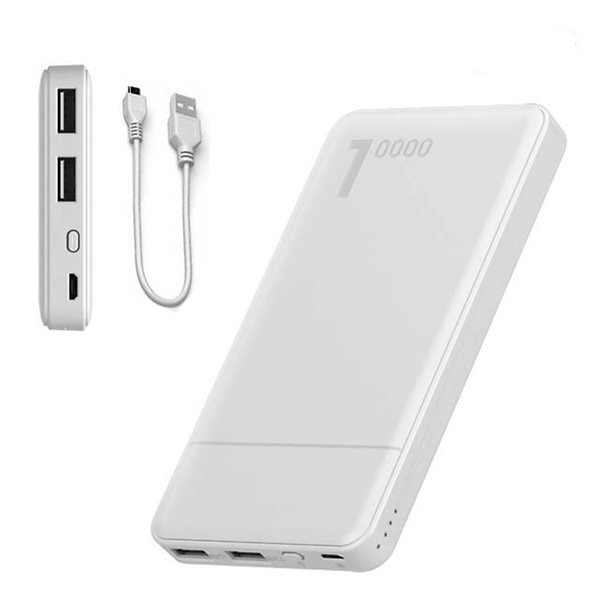 BATERIA DE EMERGENCIA POWER BANK 10000 MAH P01 HOGUO BLANCO