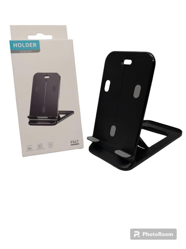 HOLDER DE ESCRITORIO O MESA PARA CELULAR ZOS-F017 COLOR NEGRO
