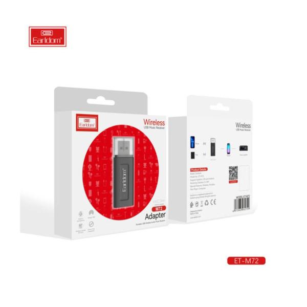 TRANSMISOR DE M&Uacute;SICA BLUETOOTH ET-M72 EARLDOM