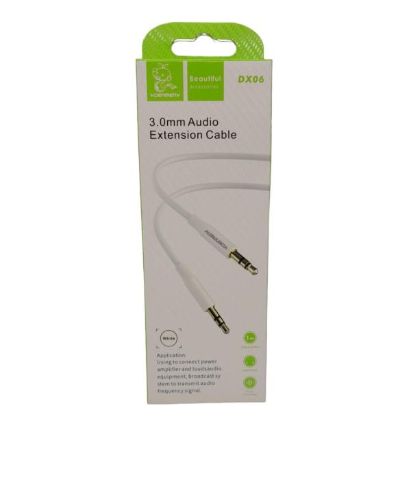 CABLES AUXILIAR 3.5 MM DX06 BLANCO