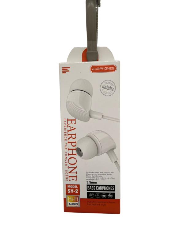 AUDIFONOS MANOS LIBRES SALIDA  3.5 SY-2 BLANCO