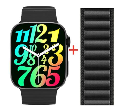RELOJ INTELIGENTE SMART WATCH K800 ULTRA DOBLE BANDA  COLOR NEGRO