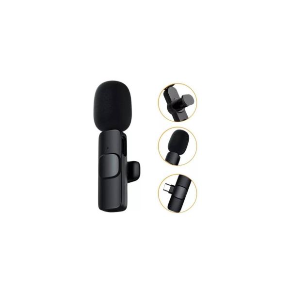 MICROFONO DE SOLAPA INALAMBRICO K9 CONECTOR TIPO C