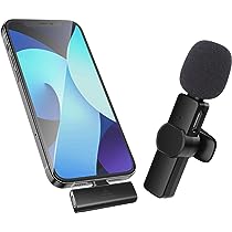 MICROFONO DE SOLAPA INALAMBRICO K9 CONECTOR TIPO IPHONE