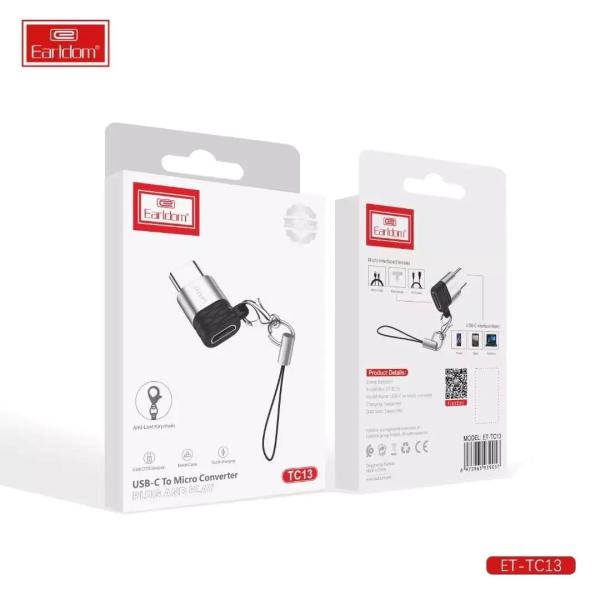 OTG USB TIPO-C A  MICRO  ET-TC13 EARLDOM