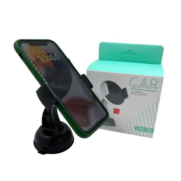 HOLDER PARA CARRO ESTILO DASH MODELO UN-30 NEGRO