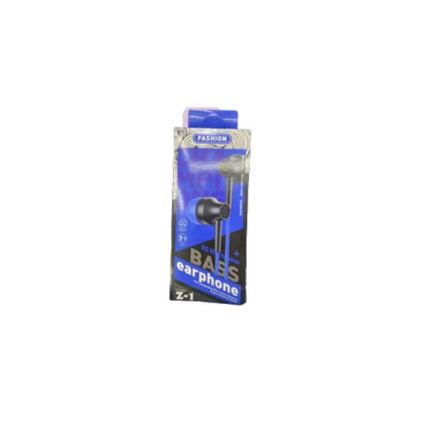 AUDIFONOS MANOS LIBRES CON CABLE STEREO Z-1 AZUL
