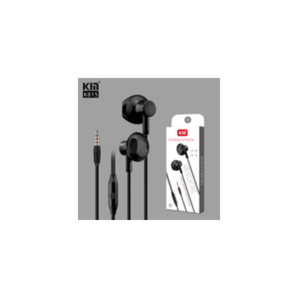 AUDIFONOS MANOS LIBRES CON CABLE K815 NEGRO
