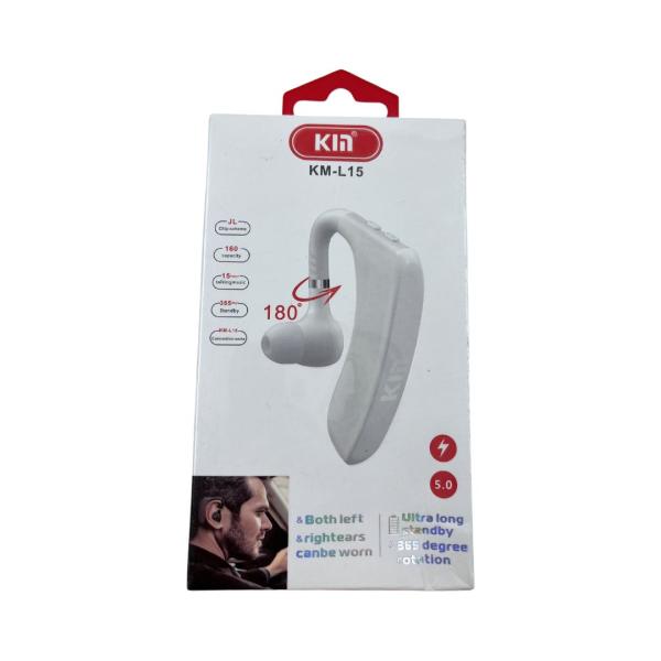 AUDIFONOS MANOS LIBRES BLUETOOTH MONO KM-L15 NEGRO
