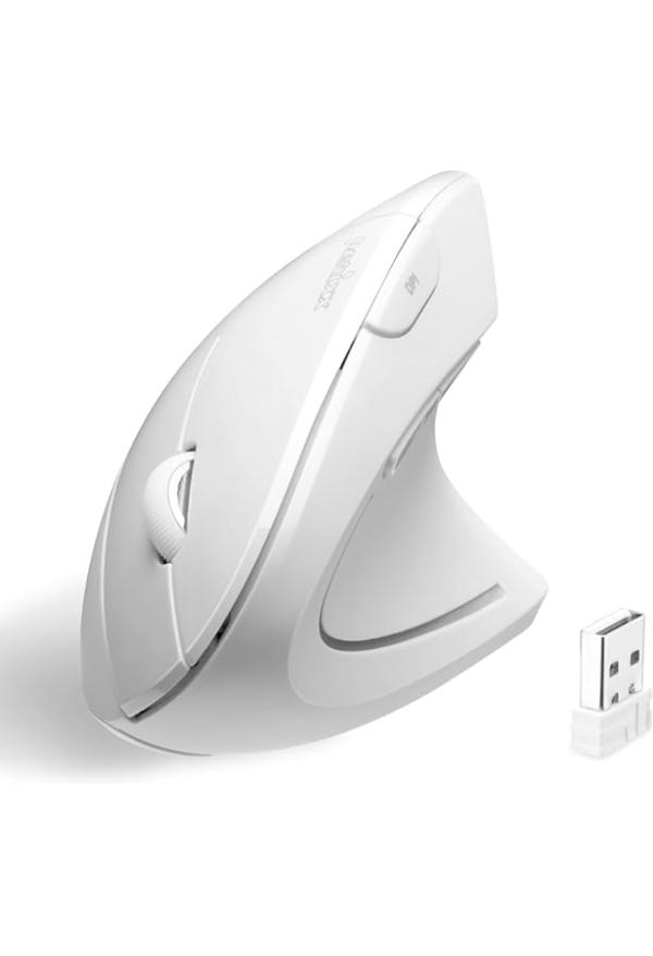 MOUSE PARA COMPUTADORA ERGONOMICO BLANCO