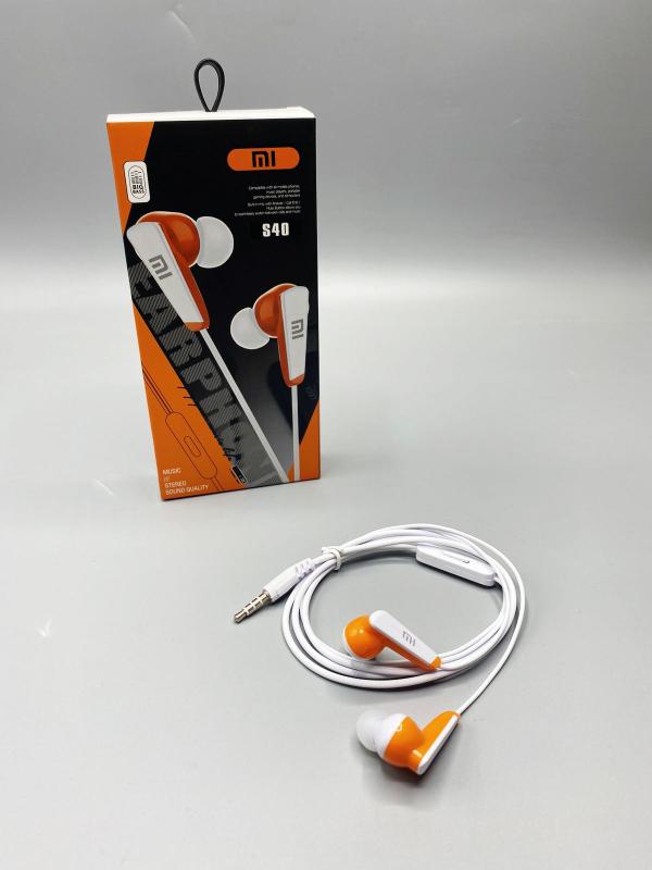 AUDIFONOS MANOS LIBRES CON CABLE STEREO MP3 S40 BLANCO