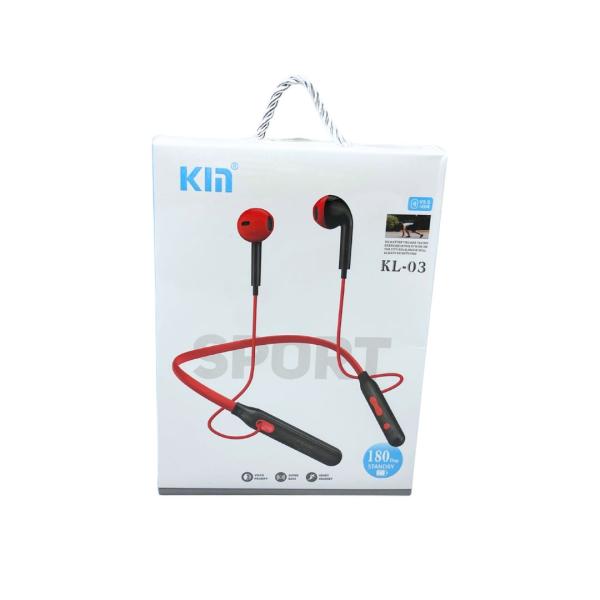 AUDIFONOS MANOS LIBRES BLUETOOTH MONO KL03 ROJO