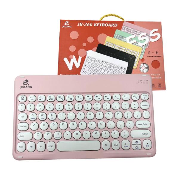 TECLADO PARA COMPUTADORA   JB-360 ROSADO