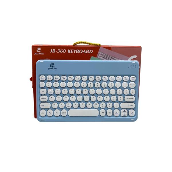 TECLADO PARA COMPUTADORA   JB-360 CELESTE