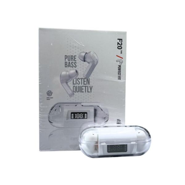 AUDIFONOS MANOS LIBRES BLUETOOTH F20 BLANCO
