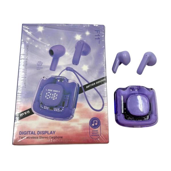 AUDIFONOS MANOS LIBRES BLUETOOTH F11 LILA