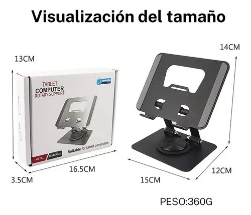 HOLDER CASA PARA TABLET MODELO J18 NEGRO