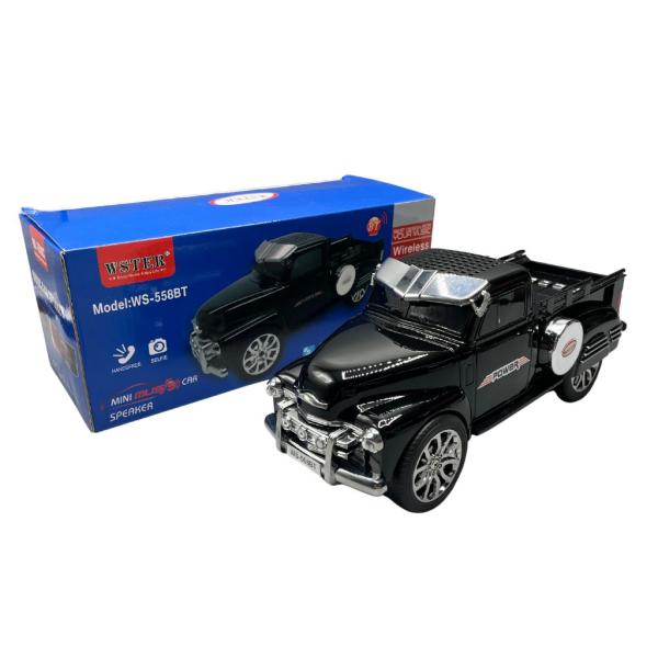 BOCINAS PARLANTE CARRO BLUETOOTH  WS-558 NEGRO