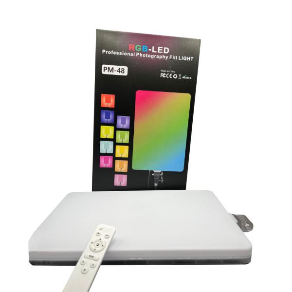 LAMPARA DE LUZ PARA FOTOGRAFIA RGB  PM 48