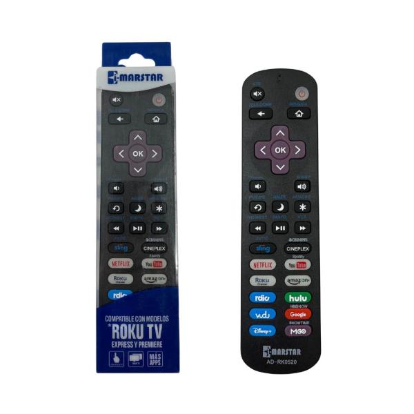 CONTROL UNIVERSAL TELEVISOR PANTALLA SMART TV AD-RK0520