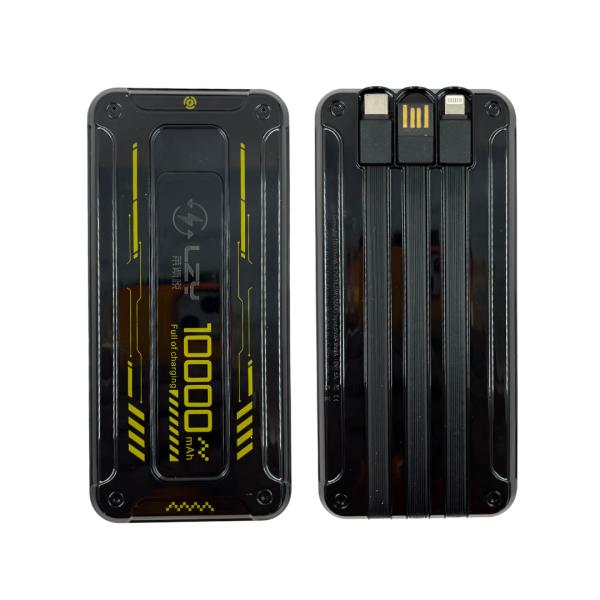 BATERIA DE EMERGENCIA POWER BANK 10000 SUPER FAST GRANDE NEGRO