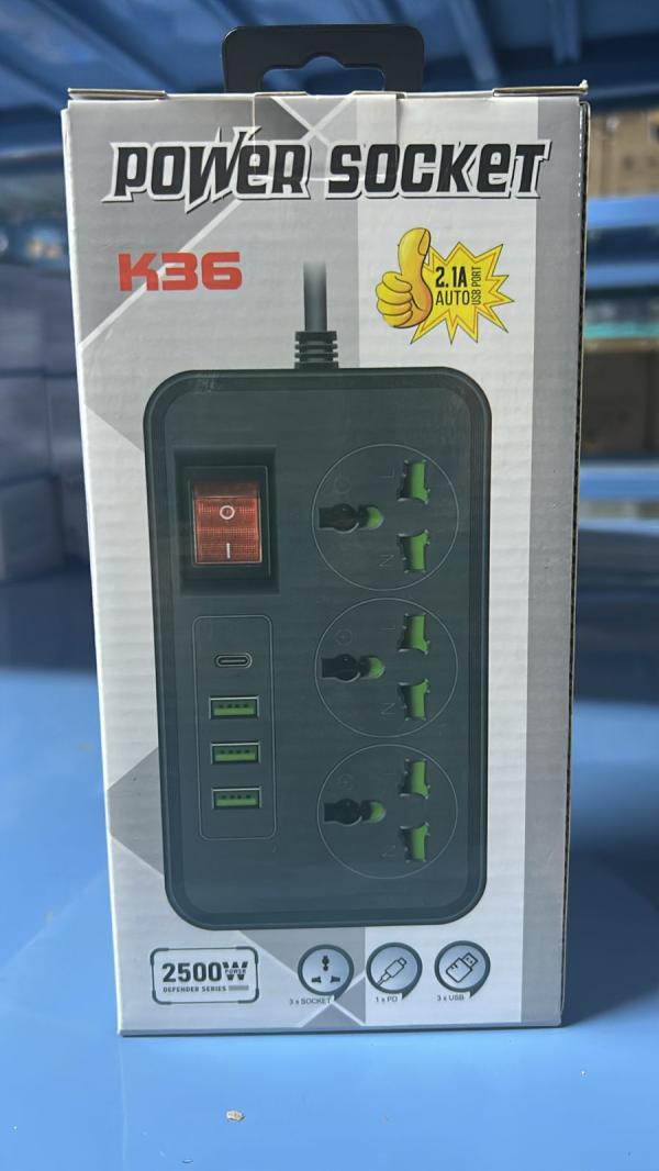 REGLETA CON USB K36