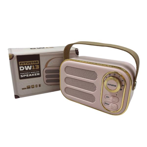 BOCINAS PARLANTE BLUETOOTH DW13 ROSADO