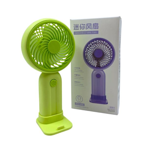 ABANICO VENTILADOR MANO LD8303 VERDE