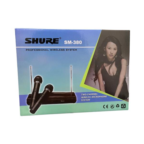 MICROFONOS INALAMBRICOS PARA KARAOKE  DOBLE  MODELO SM 380